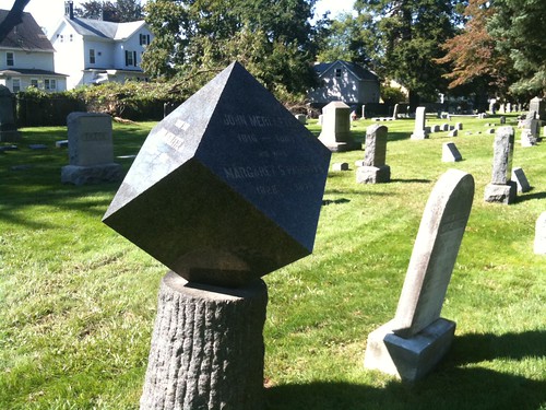 Bound Brook Cemetery: Cube Headstone