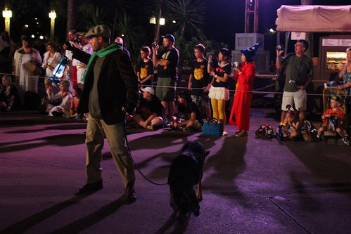 Haunted Mansion Caretaker and dog - Boo To You parade