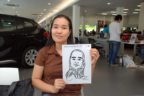 Caricature live sketching for Performance Premium Selection first year anniversary - day 3 - 12