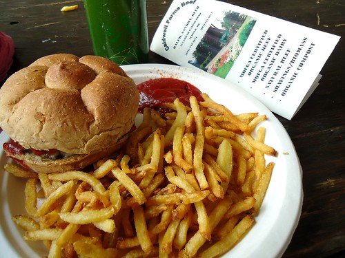 Caldwell's burger and fries, good deal