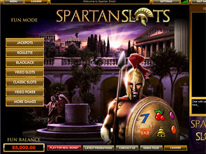 Spartan Slots Casino Lobby