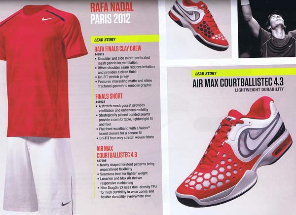 Roland Garros 2012: Rafael Nadal Nike outfit