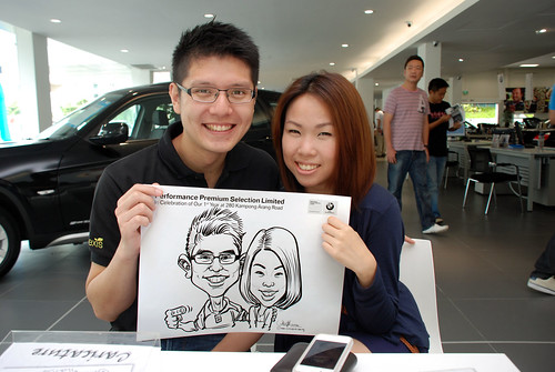 Caricature live sketching for Performance Premium Selection first year anniversary - day 3 - 13