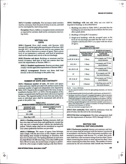Building code page from JotNot