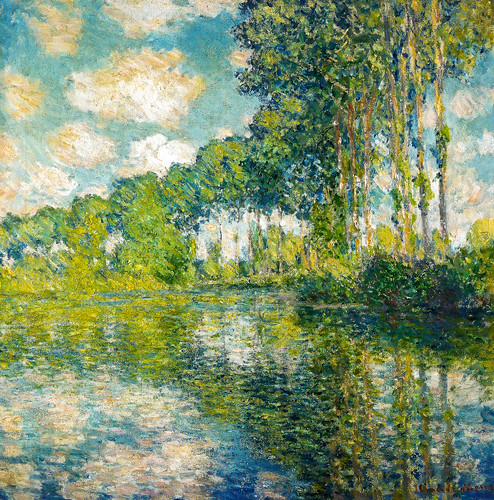 Claude Monet - Poplars on the Epte, 1891 at the National Gallery of Scotland Edinburgh Scotland by mbell1975