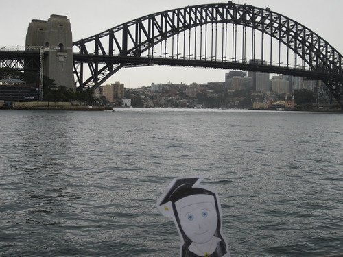 Flat Catherine visits the Sydney Harbor Bridge