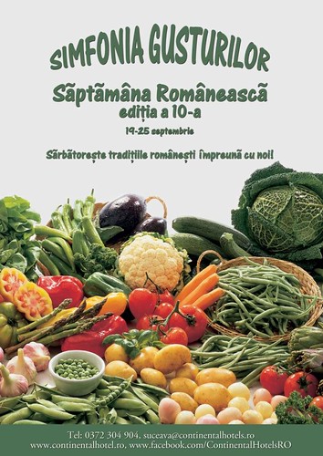 “Simfonia Gusturilor” – “Săptămâna Românească” la Hotel Continental Suceava | 19-25 septembrie 2011