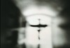 Jedediah Gainer, Silhouetted Cross, Black and White Pinhole Photograph, Cementerio Católico