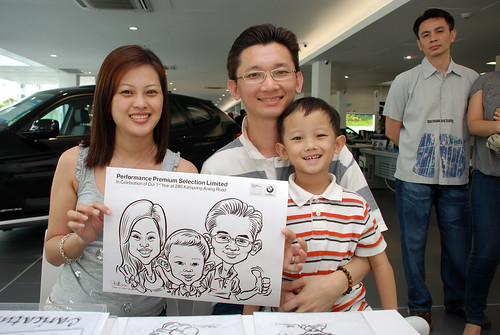 Caricature live sketching for Performance Premium Selection first year anniversary - day 3 - 22
