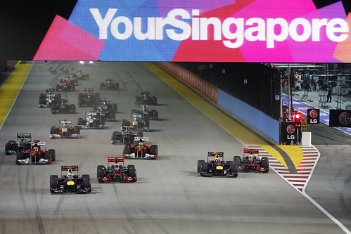 Salida GP de Singapur F1