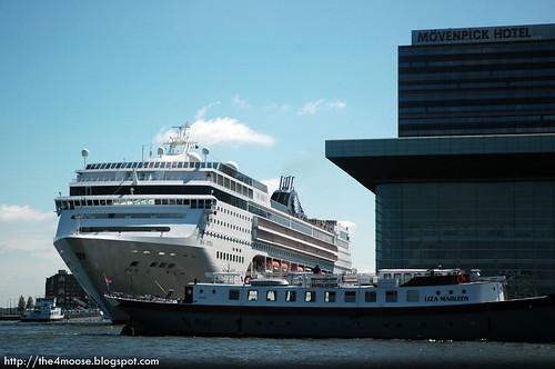 Amsterdam - Muziekgebouw and Cruise Liner