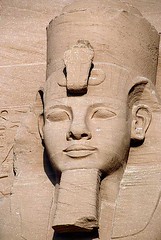 Face of Rameses II, Abu Simbel, Egypt