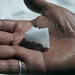 La forma geometrica di un pezzo di sale nel Salar de Uyuni