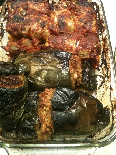 Stuffed Peppers & Cabbage Rolls