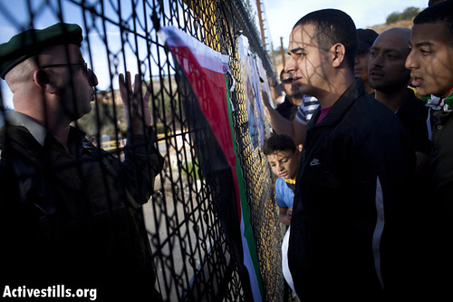 Photo at Ofer Prison on day of big swap - by Orten Zvi of Activestills, posted on Flikr