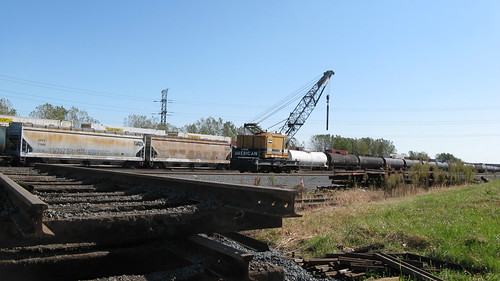 Norfolk Southern  M.O.W crane.  Hammond Indiana USA. Saturday, October 15th, 2011. by Eddie from Chicago