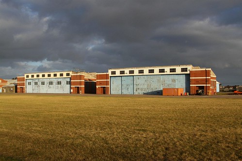 Another pair of disused aircraft hangars at RAAF Williams