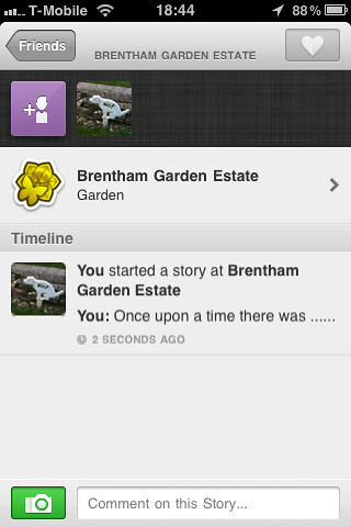 Gowalla new story page