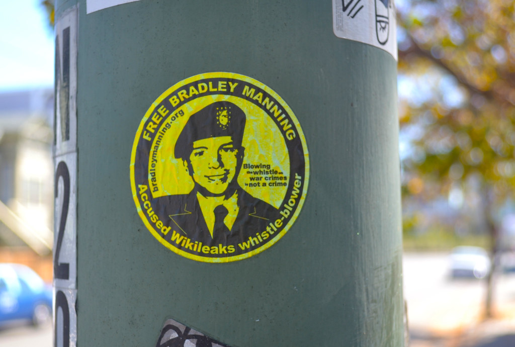 Free Bradley Manning, Sticker, 