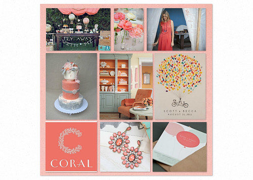 i adore the color combinations you can create with coral but my favorite is