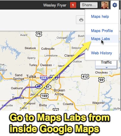 Maps labs from Google Maps