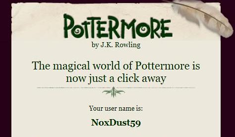 Pottermore email