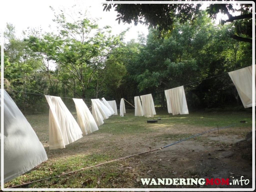 Drying of bedsheets