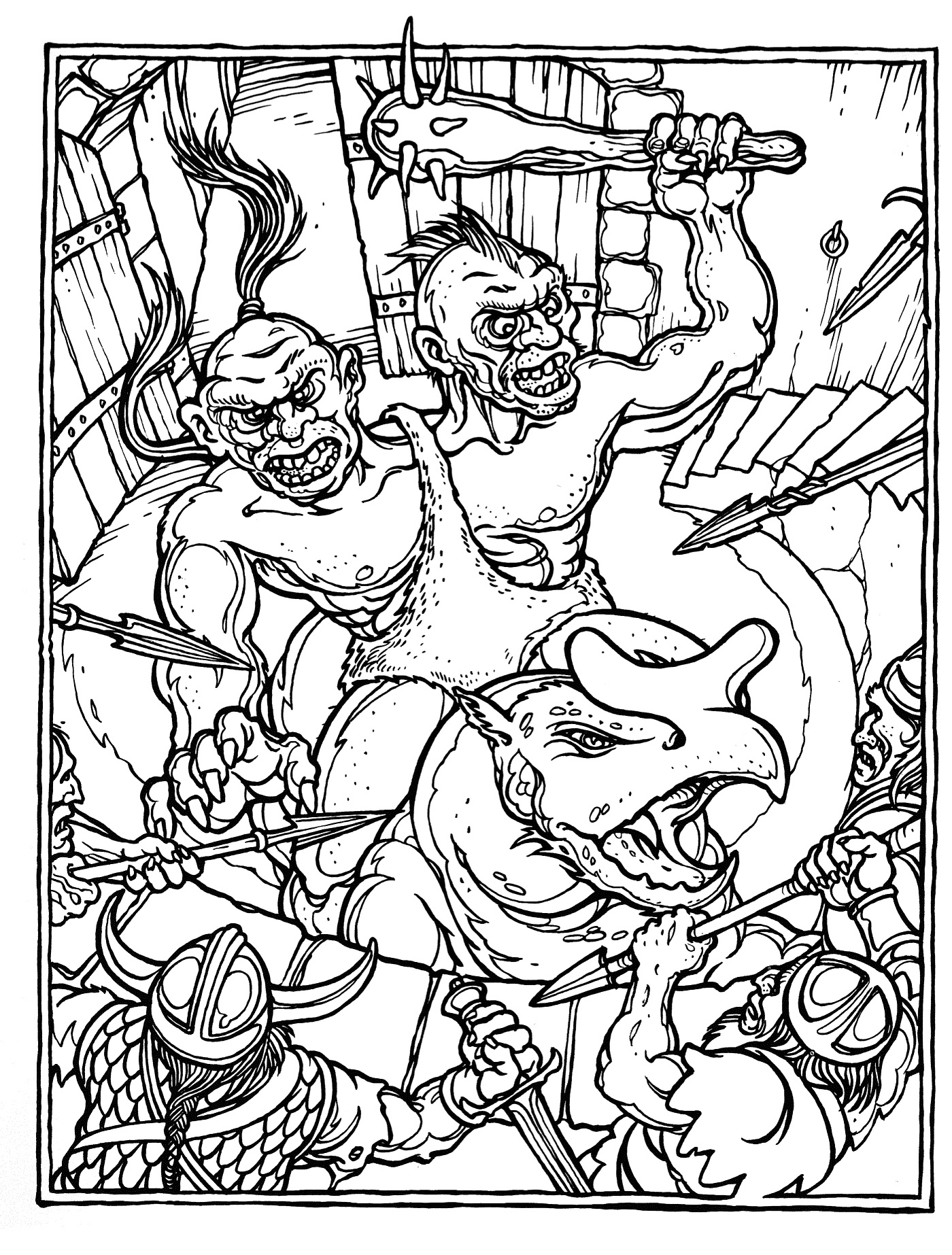 dungeons and dragons coloring pages - photo #5