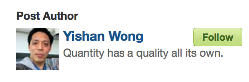 Post Author: Yishan Wong: Quantity has a quality all its own
