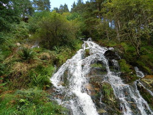 At Ballinafunshoge waterfall (Glenmalure, Co. Wicklow)