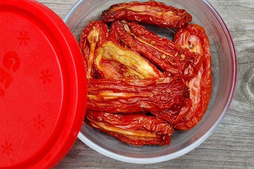 Oven-roasted San Marzano tomatoes by Eve Fox, Garden of Eating blog, copyright 2011