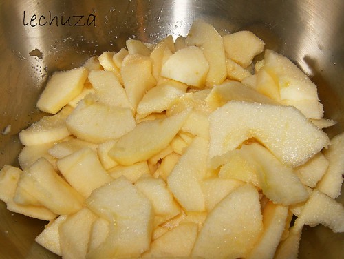 Empanada de manzana-macerando