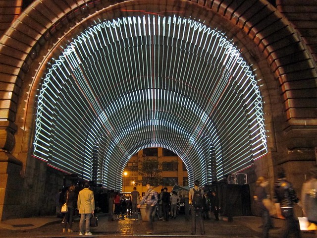 DUMBO Arts Festival 2011: Immersive Surfaces on Manhattan Bridge Anchorage