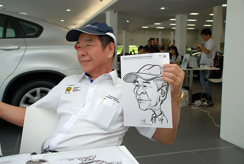 Caricature live sketching for Performance Premium Selection first year anniversary - day 4 - 12