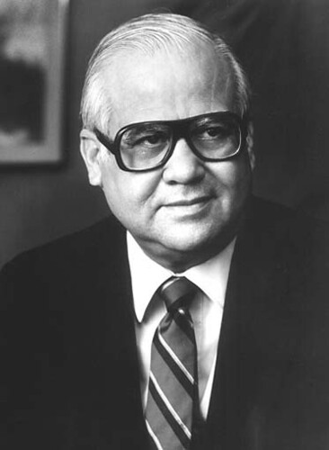 A photo of Representative de la Garza from the Library of Congress.  During his tenure as Chairman of the Committee on Agriculture, Representative Eligio "Kika" de la Garza not only supported trade and promoted rural economic development, but he also led the way for the House to pass Federal reforms on pesticide laws, an overhaul of the agricultural lending system, crop insurance reform, and a major reorganization of the USDA.  De la Garza also passed three farm bills and measures that improved human nutrition.