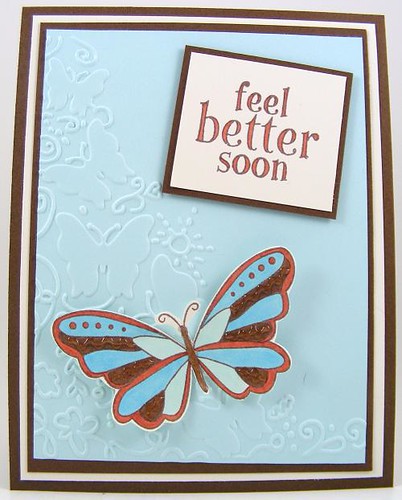 Feel Better Butterfly Card