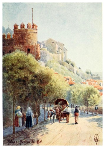 30-Toledo puerta del Sol-Northern Spain painted and described-1906- Edgar Thomas Ainger
