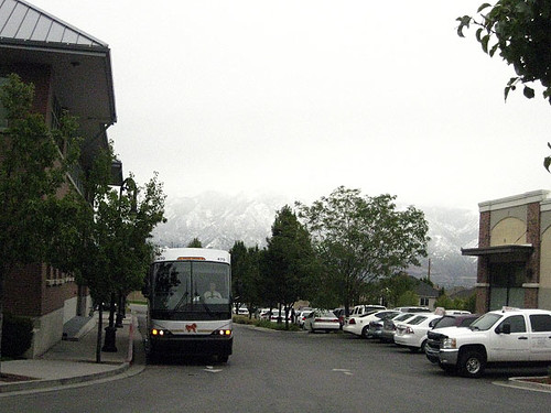 bus + mountains