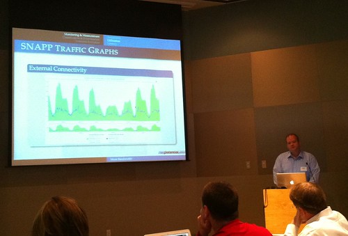 James Deaton demonstrating SNAPP Traffic Graphs