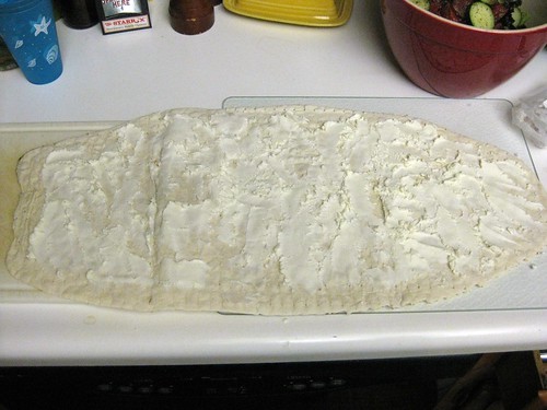 Lavash Covered in Goat Cheese