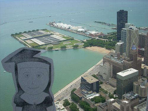 From the John Hancock Tower Observatory, Chicago