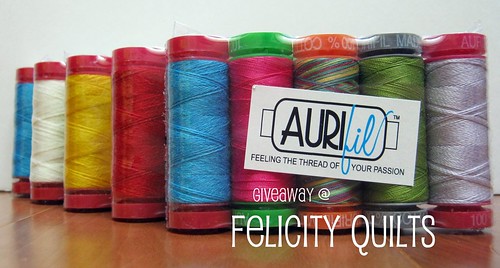 Aurifil Giveaway @ Felicity Quilts