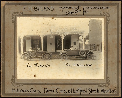 FH Boland Monaro St Queanbeyan agent for Hillman cars Rover cars 