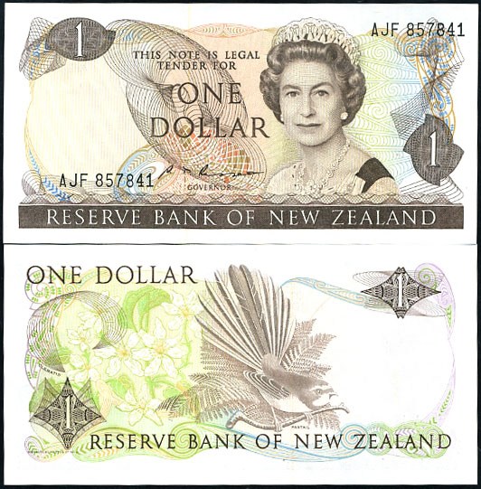 1 Dolár Nový Zéland 1981-92, Pick 169