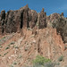 Le forme appuntite delle rocce verso El Cañon in Tupiza