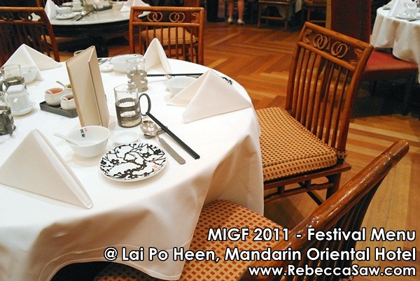 MIGF 2011 - Lai Po Heen, Mandarin Oriental-1