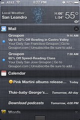 iOS 5 notifications center