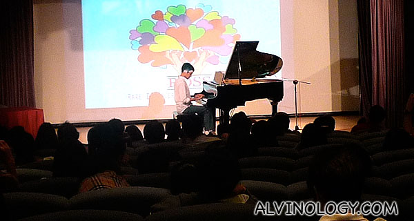 One of the students from John Monteiro music school
