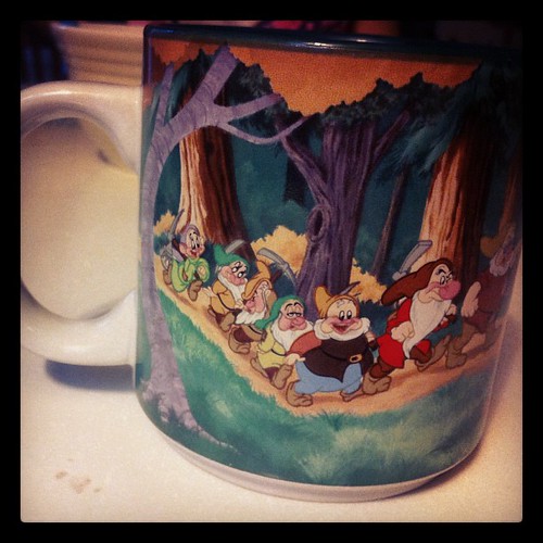 Now that I have all these little girls, I am kicking myself that I didn't save more of my Disney coffee mugs.