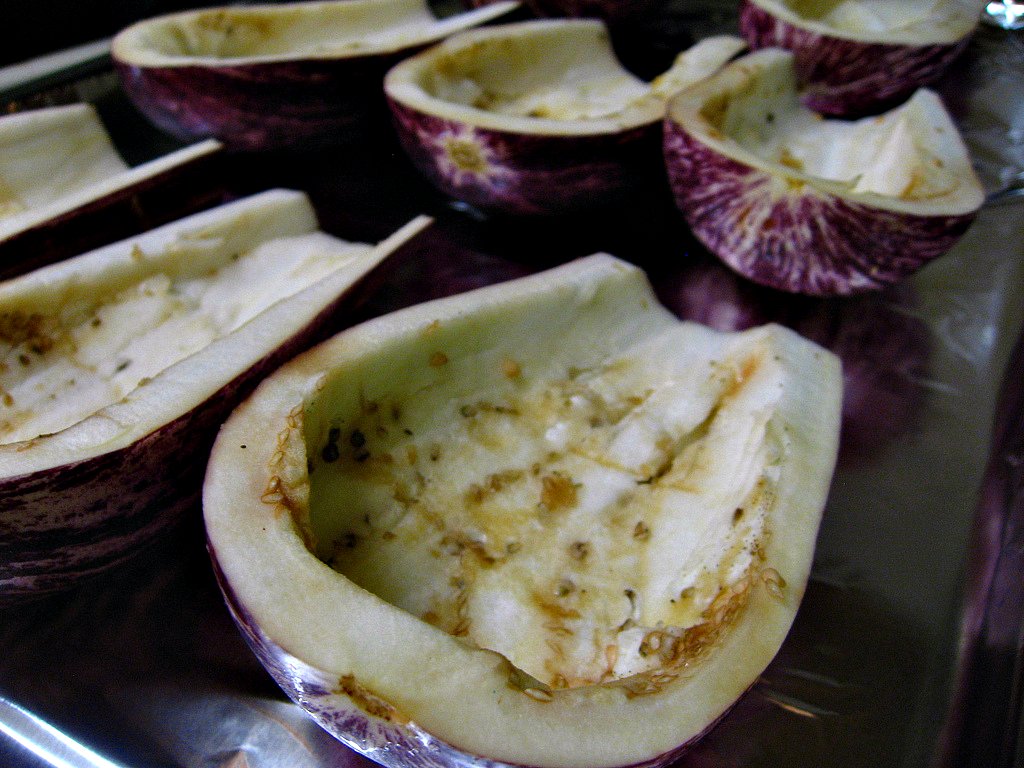 Eggplant boats